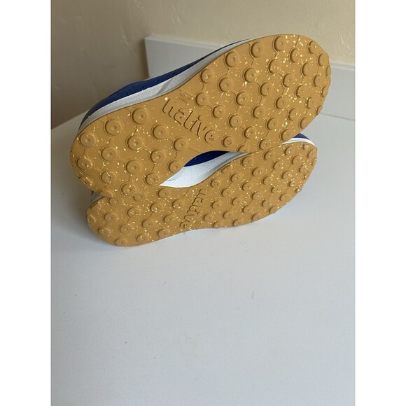 Native Robbie Sugarlite Slip On Shoe Victoria Blue Shell White Size J3 Big Kids - Picture 7 of 9